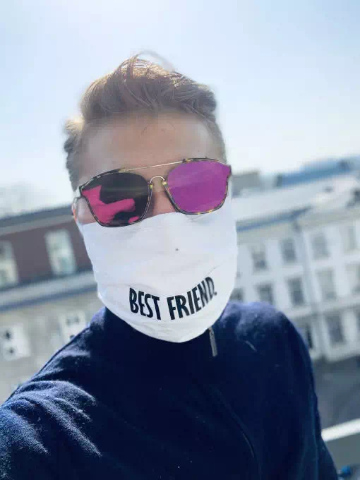 Oechermaske-Best Friend weiss