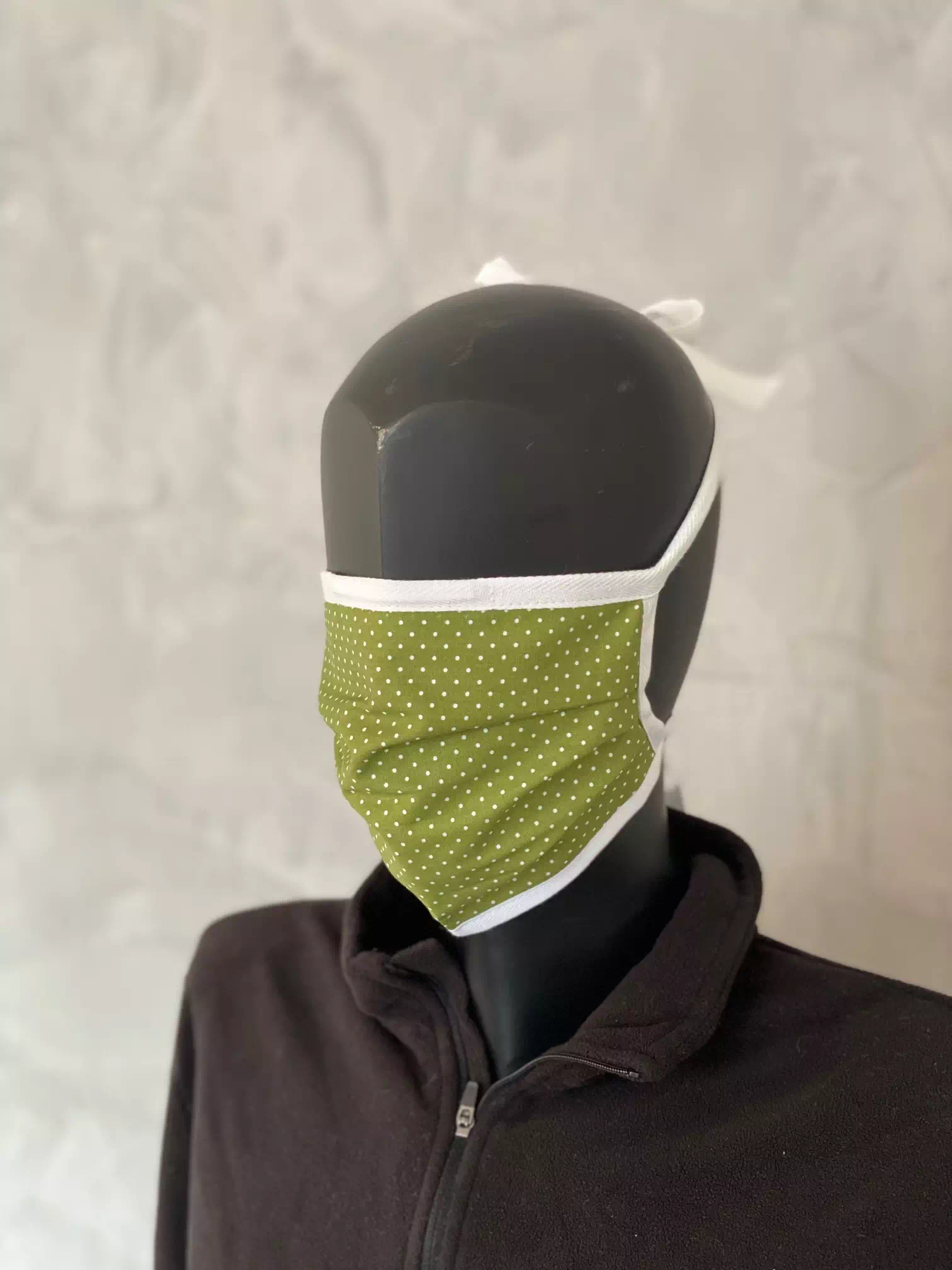 Oechermaske-grün-dotted